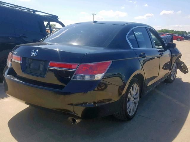 1HGCP2F80BA014562 - 2011 HONDA ACCORD EXL BLACK photo 4