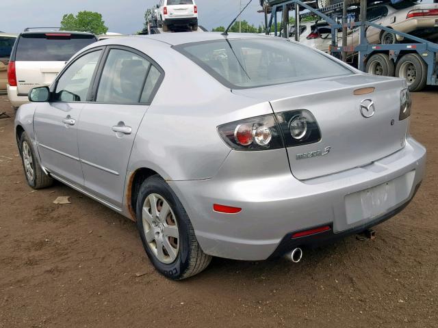 JM1BK12F971641663 - 2007 MAZDA 3 I SILVER photo 3