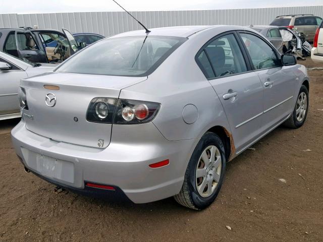 JM1BK12F971641663 - 2007 MAZDA 3 I SILVER photo 4