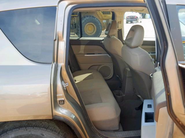 1J8FT47W88D735289 - 2008 JEEP COMPASS SP Қоңыр фото 6