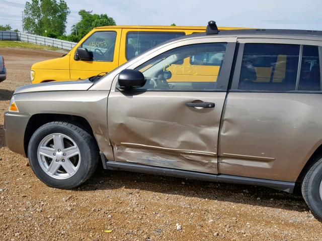 1J8FT47W88D735289 - 2008 JEEP COMPASS SP Қоңыр фото 9