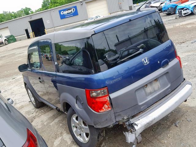 5J6YH285X3L031485 - 2003 HONDA ELEMENT EX BLUE photo 3