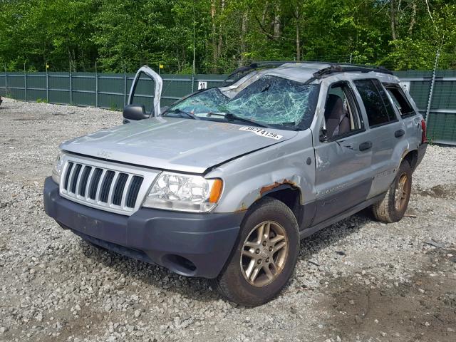 1J4GW48SX4C348168 - 2004 JEEP GRAND CHER SILVER photo 2