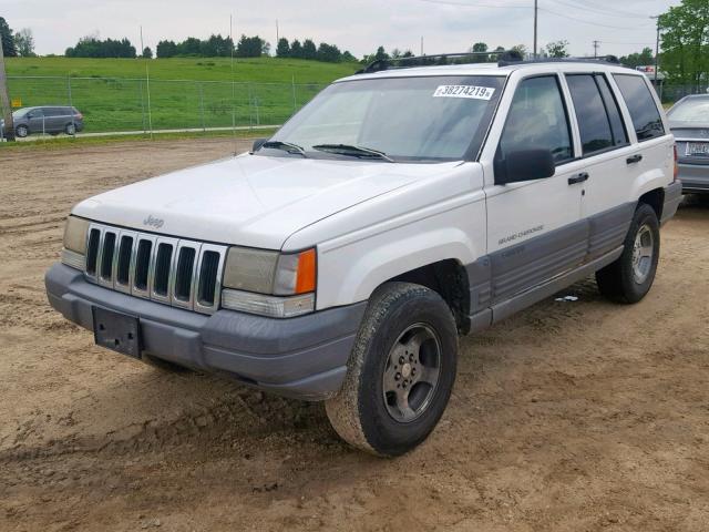 1J4GZ58S2VC587938 - 1997 JEEP GRAND CHER WHITE photo 2