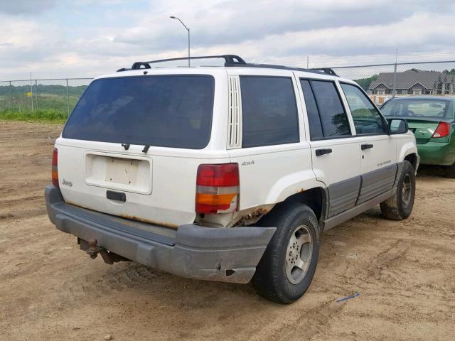 1J4GZ58S2VC587938 - 1997 JEEP GRAND CHER WHITE photo 4