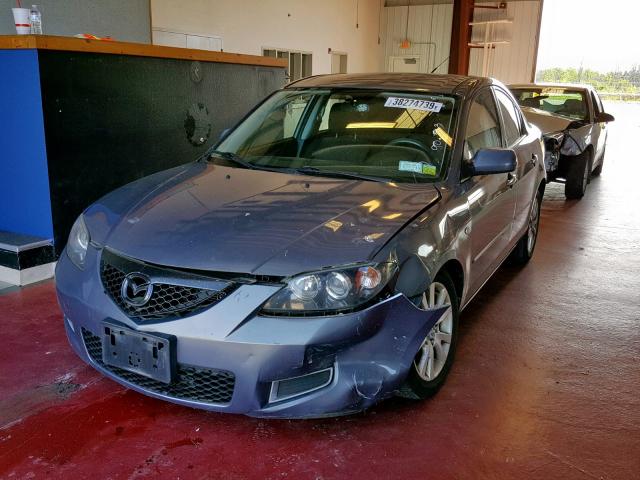 JM1BK12G771654209 - 2007 MAZDA 3 I GRAY photo 2