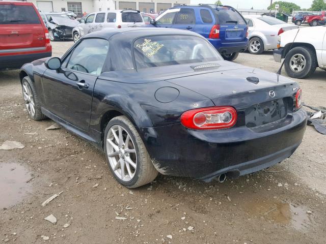 JM1NC2FF0A0206649 - 2010 MAZDA MX-5 MIATA BLACK photo 3