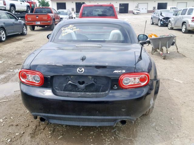 JM1NC2FF0A0206649 - 2010 MAZDA MX-5 MIATA BLACK photo 6