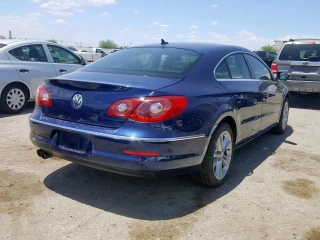 WVWHL73C29E532908 - 2009 VOLKSWAGEN CC LUXURY BLUE photo 4