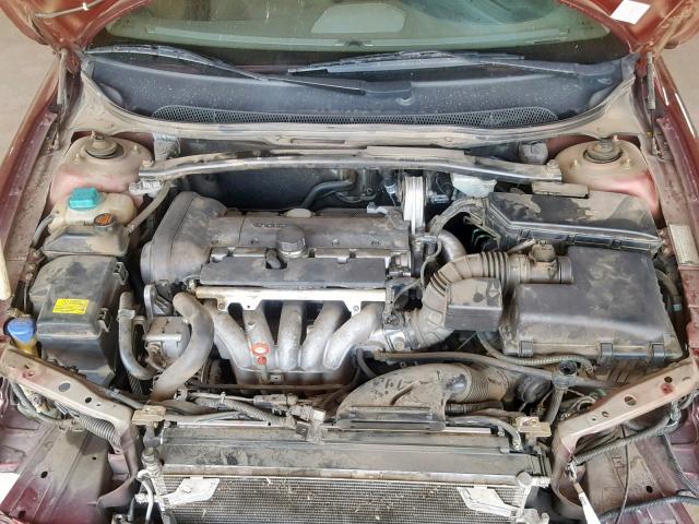 YV1RS61T332260361 - 2003 VOLVO S60 BURGUNDY photo 7