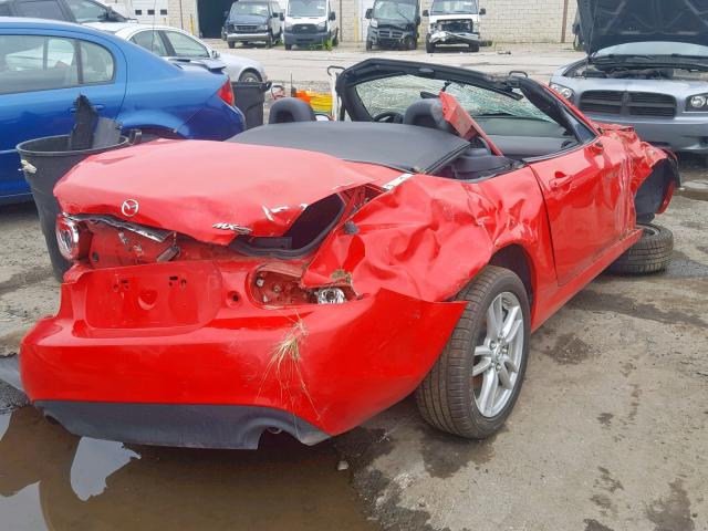 JM1NC2EF0A0211626 - 2010 MAZDA MX-5 MIATA RED photo 4