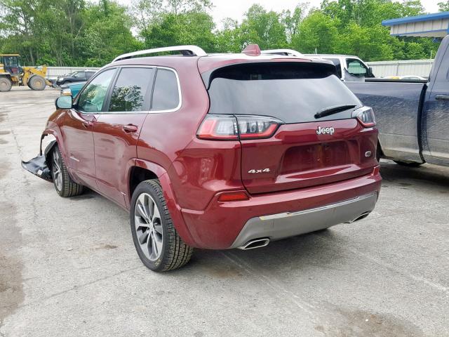 1C4PJMJX4KD304720 - 2019 JEEP CHEROKEE O RED photo 3