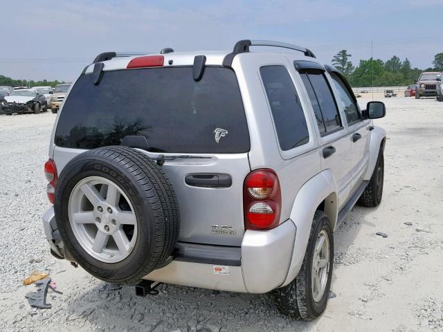 1J4GK58K95W600123 - 2005 JEEP LIBERTY LI SILVER photo 4