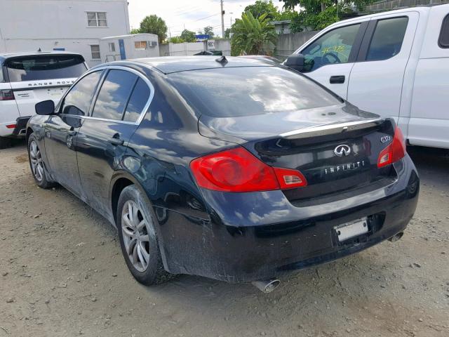 JNKCV61F29M053923 - 2009 INFINITI G37 BLACK photo 3