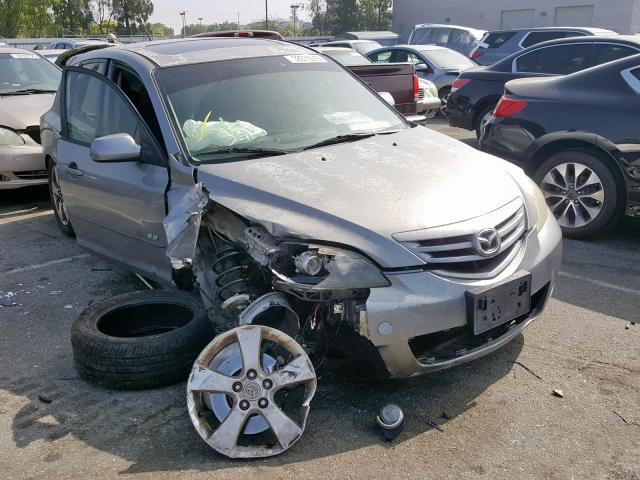 JM1BK343151336542 - 2005 MAZDA 3 HATCHBAC GRAY photo 1