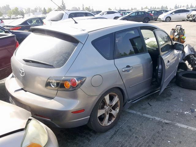 JM1BK343151336542 - 2005 MAZDA 3 HATCHBAC GRAY photo 4