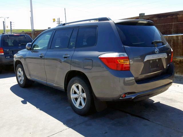 JTEES41A982036621 - 2008 TOYOTA HIGHLANDER GRAY photo 3