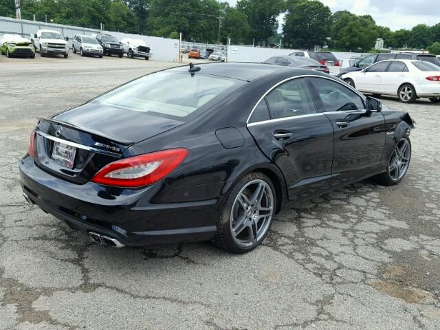 WDDLJ7EB5CA013229 - 2012 MERCEDES-BENZ CLS 63 AMG BLACK photo 4