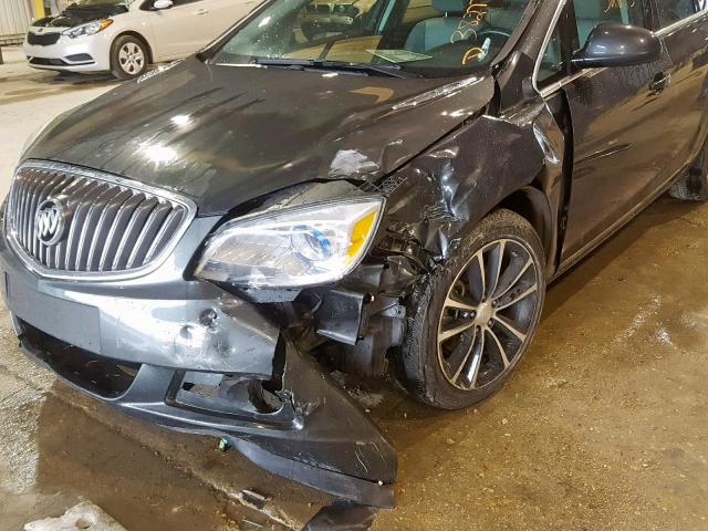 1G4PR5SK2H4115974 - 2017 BUICK VERANO SPO GRAY photo 9