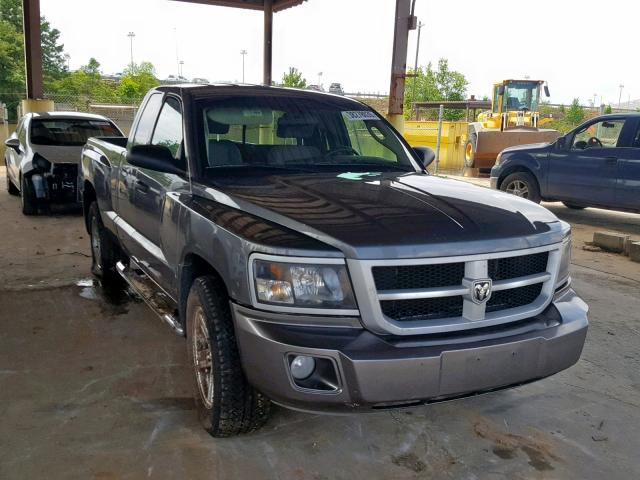 1D7CE3BK2AS145891 - 2010 DODGE DAKOTA SXT GRAY photo 1