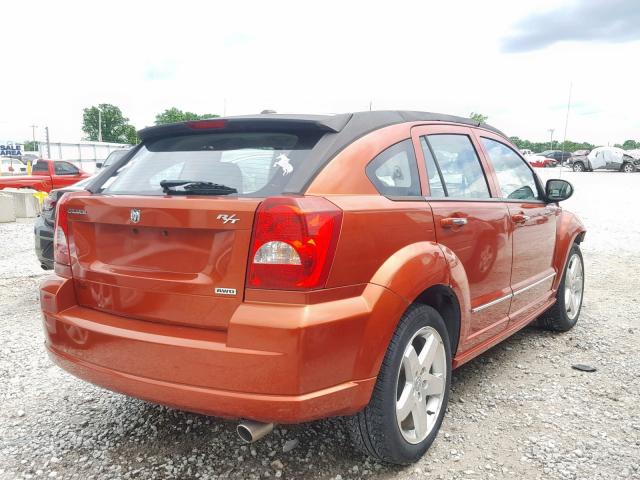 1B3HE78K27D283346 - 2007 DODGE CALIBER R/ ORANGE photo 4