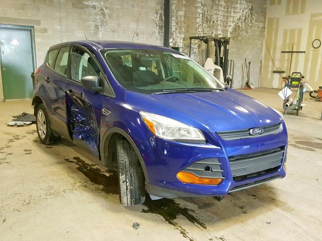 1FMCU0F72DUB72210 - 2013 FORD ESCAPE S BLUE photo 1