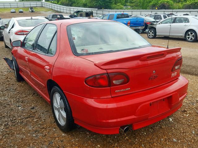 1G1JH52T027155779 - 2002 CHEVROLET CAVALIER Z RED photo 3