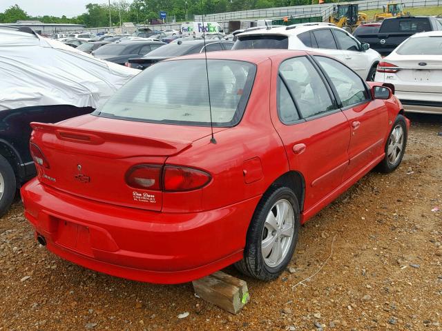 1G1JH52T027155779 - 2002 CHEVROLET CAVALIER Z RED photo 4