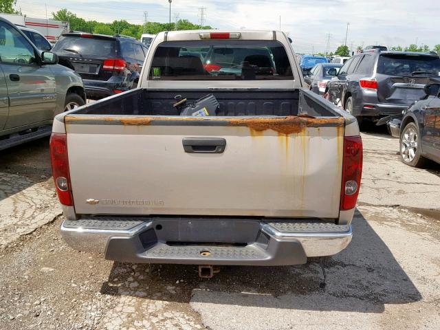 1GCDS196X48172732 - 2004 CHEVROLET COLORADO TAN photo 6