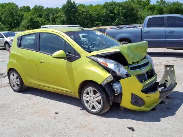 KL8CD6S96EC409862 - 2014 CHEVROLET SPARK 1LT GREEN photo 1