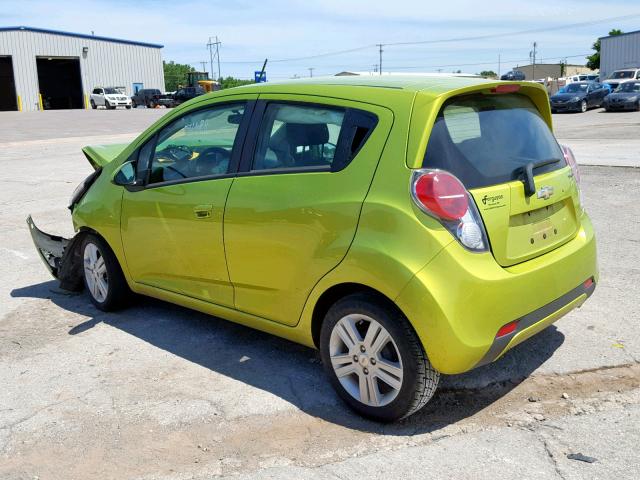 KL8CD6S96EC409862 - 2014 CHEVROLET SPARK 1LT GREEN photo 3