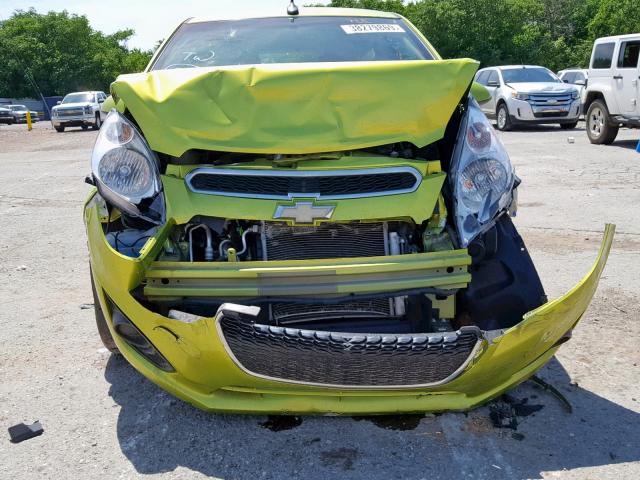 KL8CD6S96EC409862 - 2014 CHEVROLET SPARK 1LT GREEN photo 9