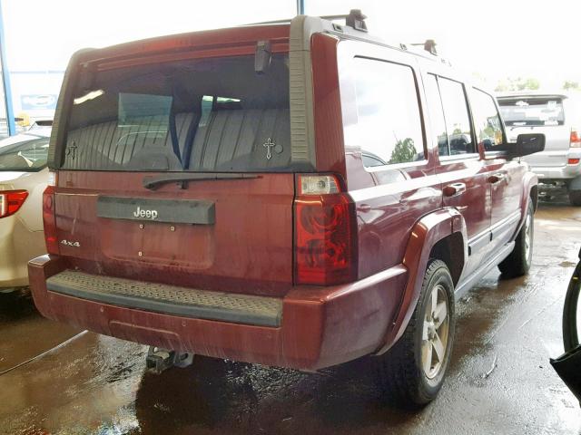 1J8HG48K37C577666 - 2007 JEEP COMMANDER 勃艮第红 照片 4