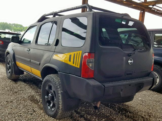 5N1ED28T42C555373 - 2002 NISSAN XTERRA XE BLACK photo 3