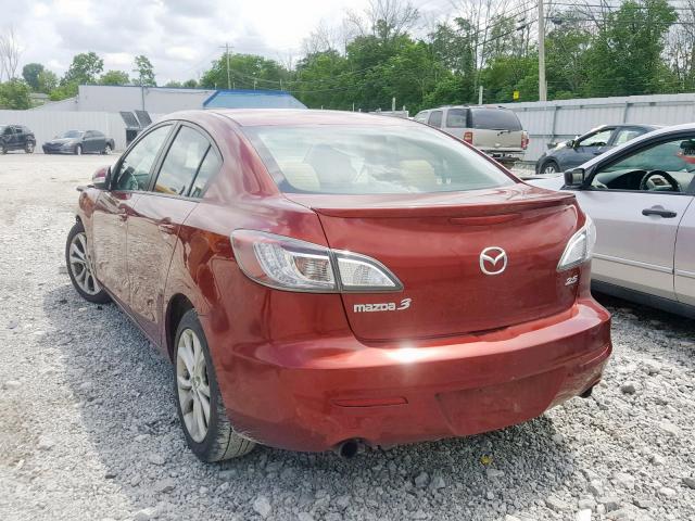 JM1BL1S51A1100358 - 2010 MAZDA 3 S MAROON photo 3