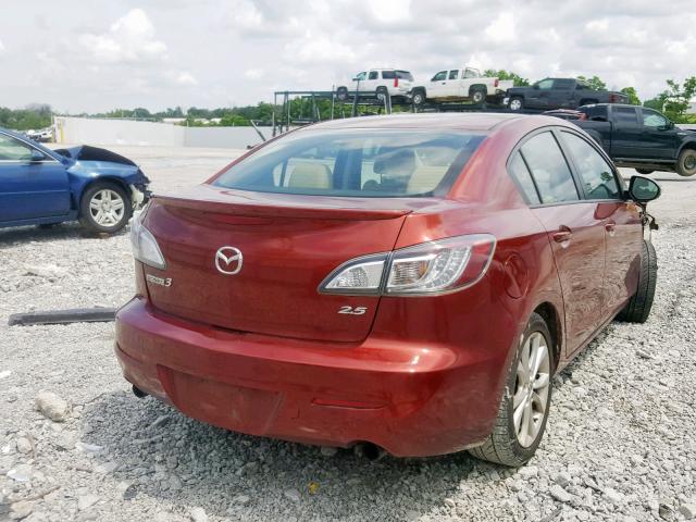 JM1BL1S51A1100358 - 2010 MAZDA 3 S MAROON photo 4