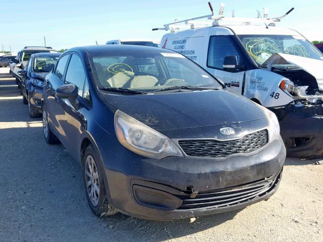 KNADM4A32D6108447 - 2013 KIA RIO LX BLACK photo 1