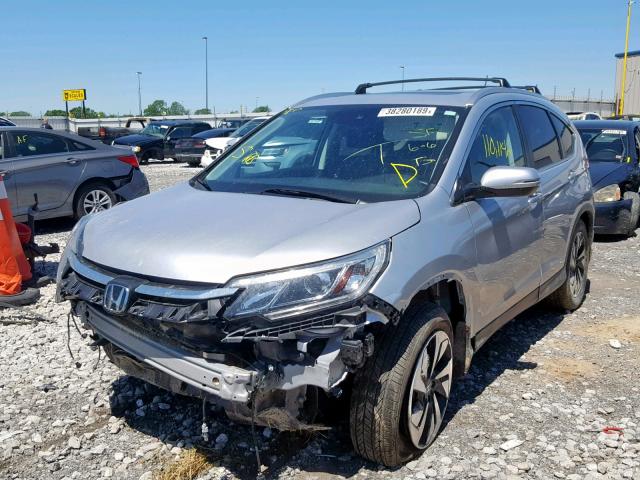 5J6RM4H96FL062381 - 2015 HONDA CR-V TOURI SILVER photo 2