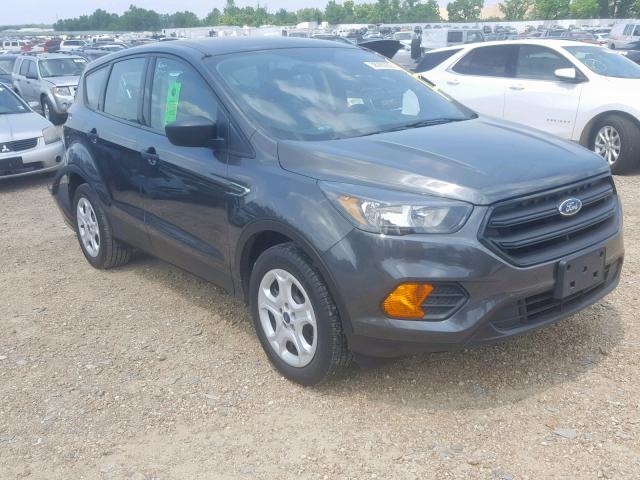 1FMCU0F73JUB12271 - 2018 FORD ESCAPE S GRAY photo 1