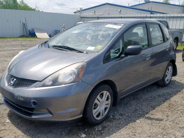 JHMGE8H35BC023593 - 2011 HONDA FIT GRAY photo 2