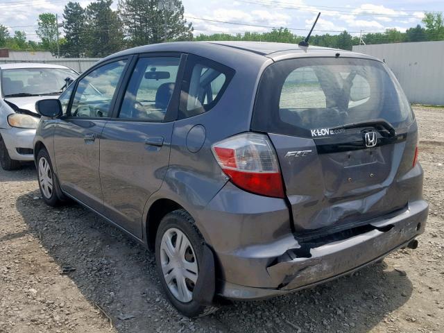 JHMGE8H35BC023593 - 2011 HONDA FIT GRAY photo 3