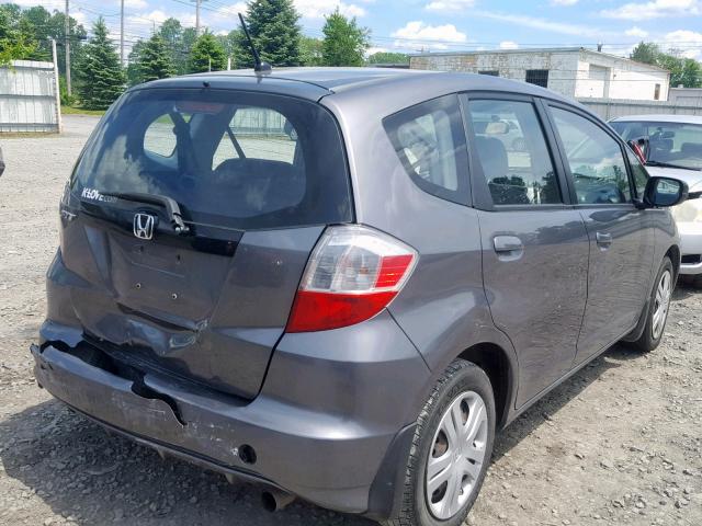 JHMGE8H35BC023593 - 2011 HONDA FIT GRAY photo 4