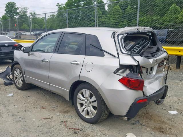 5J8TB1H52BA006457 - 2011 ACURA RDX TECHNO SILVER photo 3