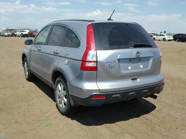 JHLRE48768C047533 - 2008 HONDA CR-V EXL SILVER photo 3