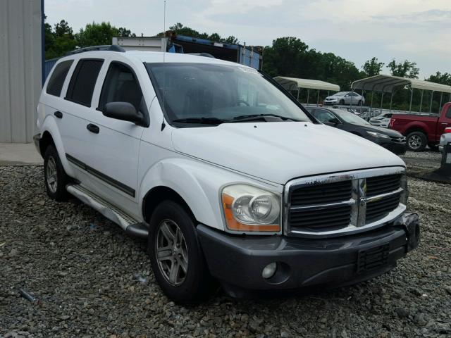 1D4HD48N06F162122 - 2006 DODGE DURANGO SL WHITE photo 1