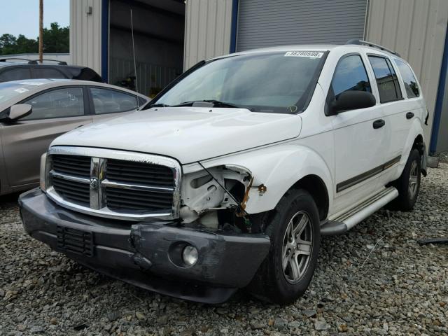 1D4HD48N06F162122 - 2006 DODGE DURANGO SL WHITE photo 2