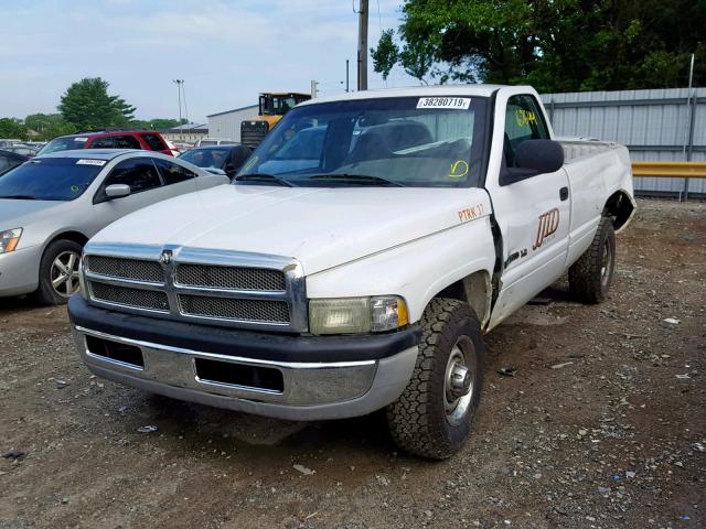 3B7KC26Z01M583542 - 2001 DODGE RAM 2500 WHITE photo 2