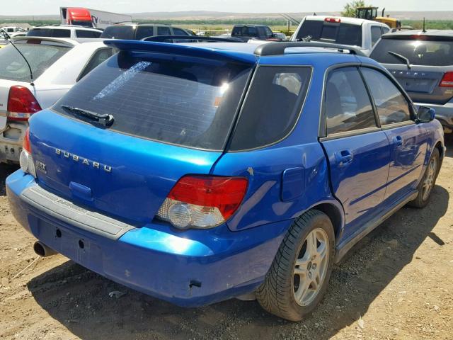 JF1GG29604G814343 - 2004 SUBARU IMPREZA WR BLUE photo 4