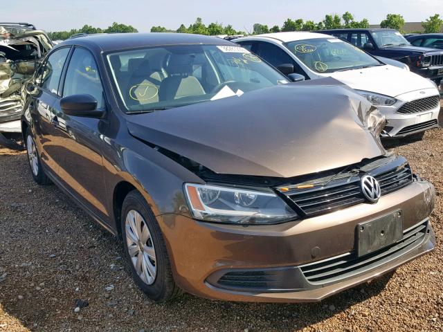 3VW2K7AJ4EM322483 - 2014 VOLKSWAGEN JETTA BASE 棕色 照片 1