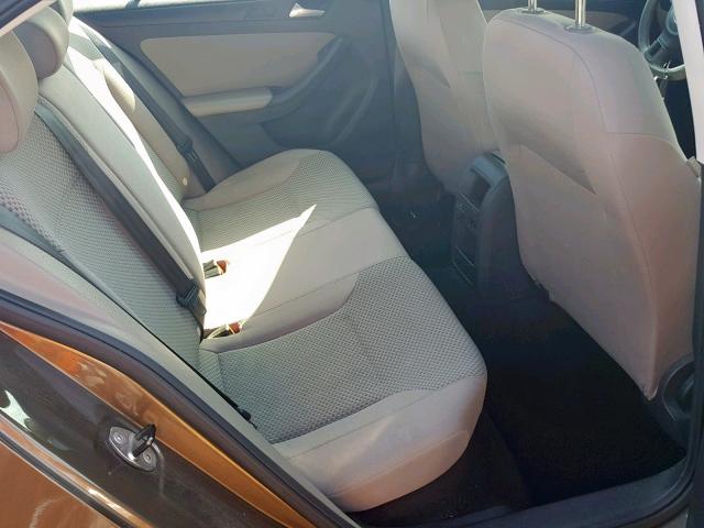 3VW2K7AJ4EM322483 - 2014 VOLKSWAGEN JETTA BASE 棕色 照片 6